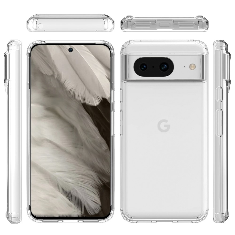  Google Pixel 8 Skal Akryl/TPU Hybrid Transparent - Teknikhallen.se