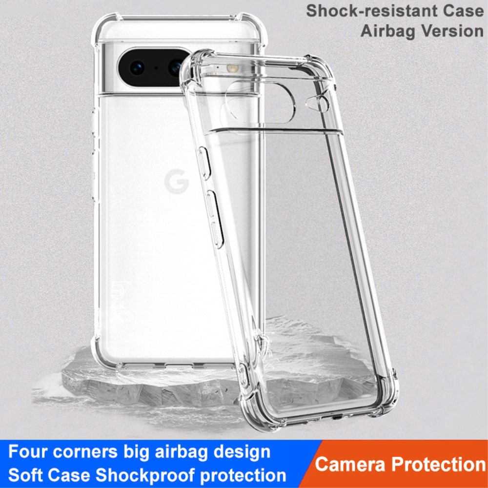 IMAK IMAK Google Pixel 8 Skal Shockproof TPU Transparent - Teknikhallen.se