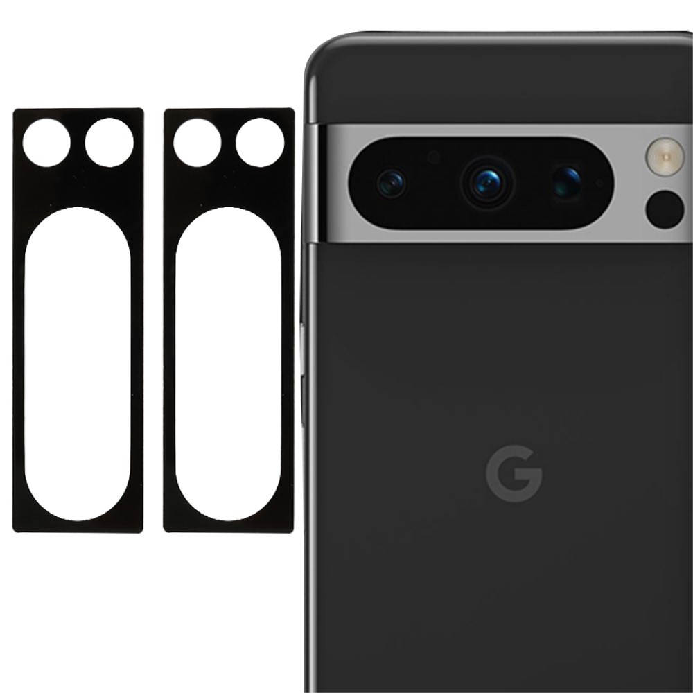  Google Pixel 8 Pro 2-PACK Linsskydd Härdat Glas Svart - Teknikhallen.se