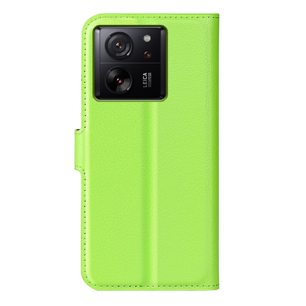  Xiaomi 13T / 13T Pro Fodral Litchi Läder Grön - Teknikhallen.se