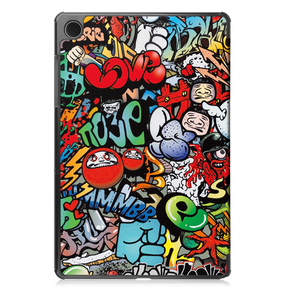  Samsung Galaxy Tab A9 Plus Fodral Tri-Fold Graffiti - Teknikhallen.se