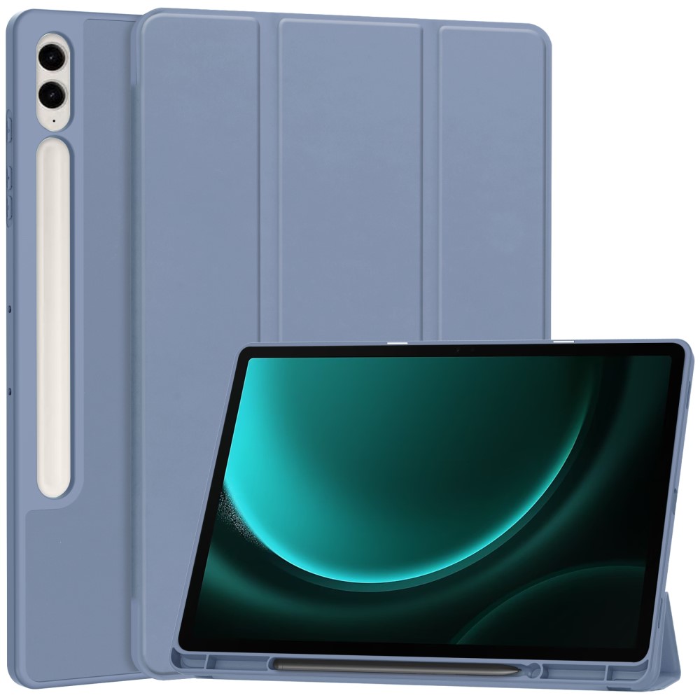  Galaxy Tab S9 FE Plus Fodral Tri-Fold Pennhllare Lila - Teknikhallen.se