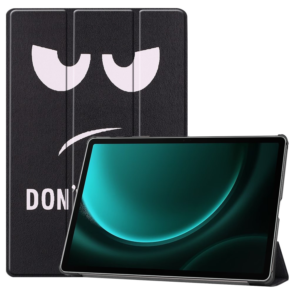  Galaxy Tab S9 FE Plus Fodral Tri-Fold Lder Dont Touch - Teknikhallen.se