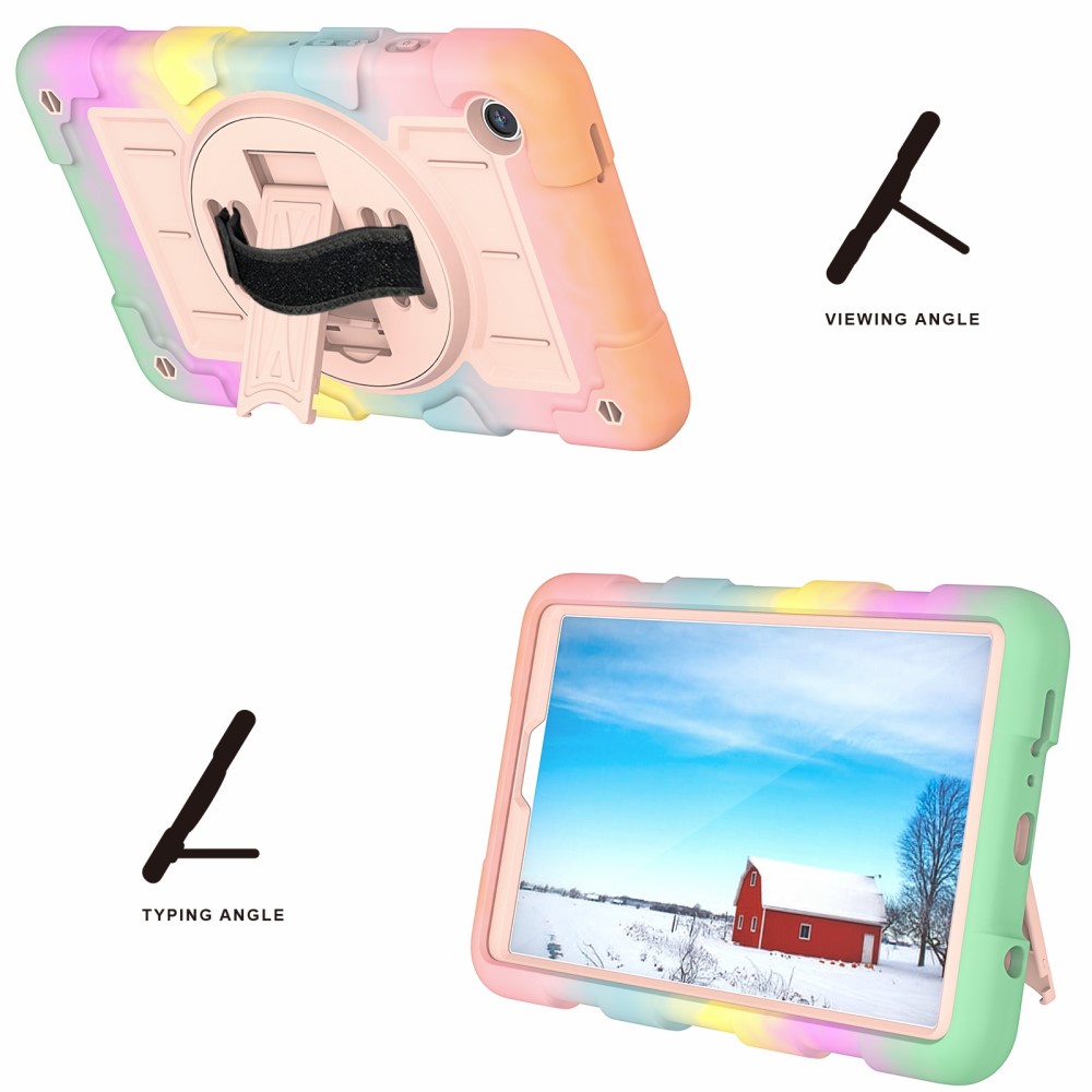  Samsung Galaxy Tab A9 Skal Solid360 Rainbow - Teknikhallen.se