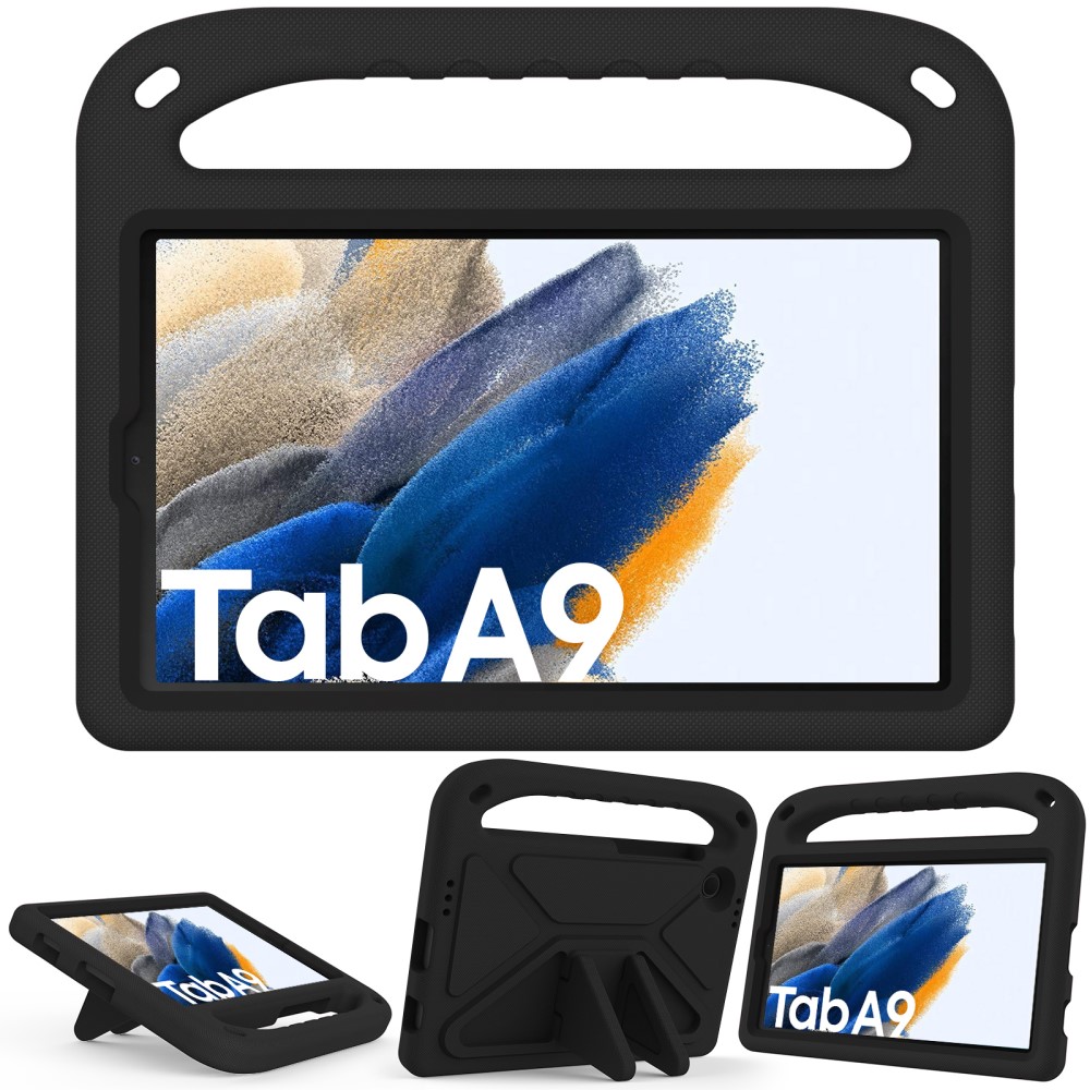  Samsung Galaxy Tab A9 Skal EVA Kickstand Svart - Teknikhallen.se