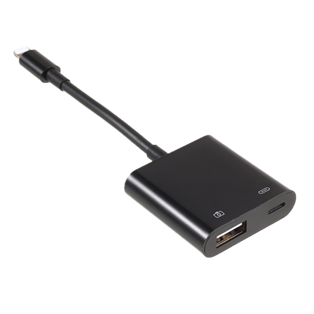  Lightning till USB 3.0 Kamera Adapter Svart - Teknikhallen.se