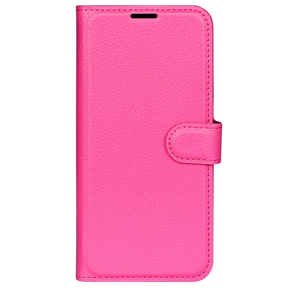  Samsung Galaxy S24 Plus Fodral Litchi Textur Rosa - Teknikhallen.se