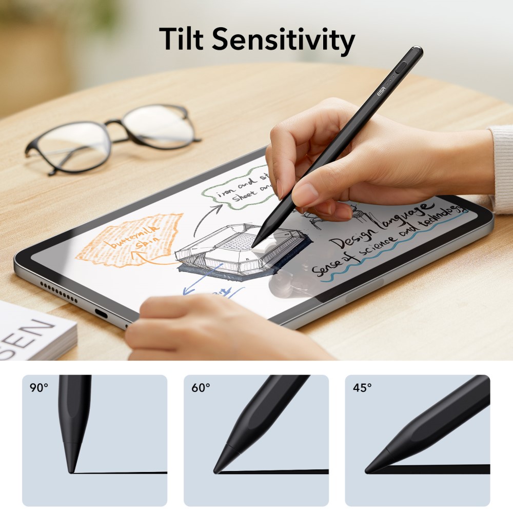 ESR ESR Digital+ Magnetisk Stylus Penna För iPad Svart - Teknikhallen.se
