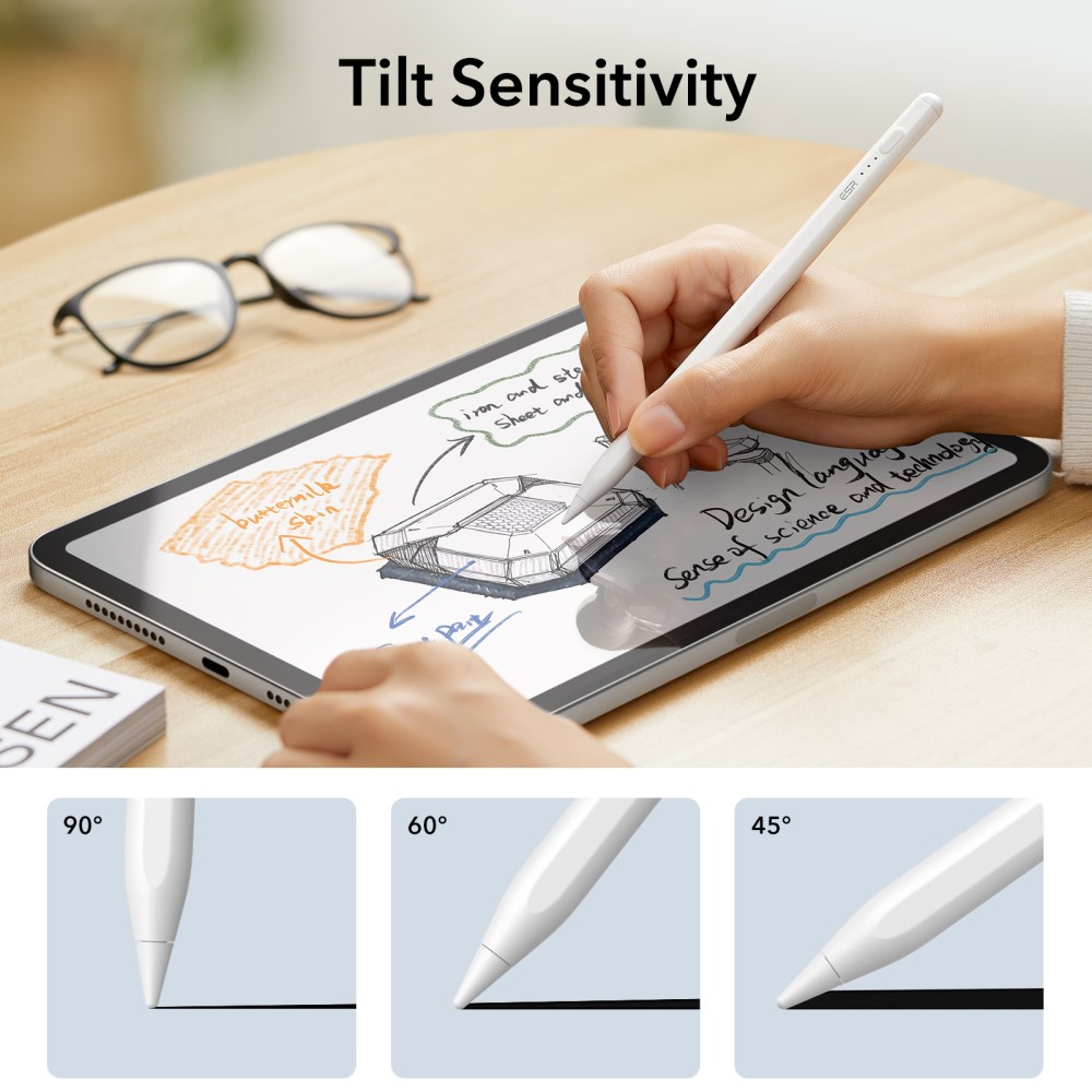 ESR ESR Digital+ Magnetisk Stylus Penna För iPad Vit - Teknikhallen.se