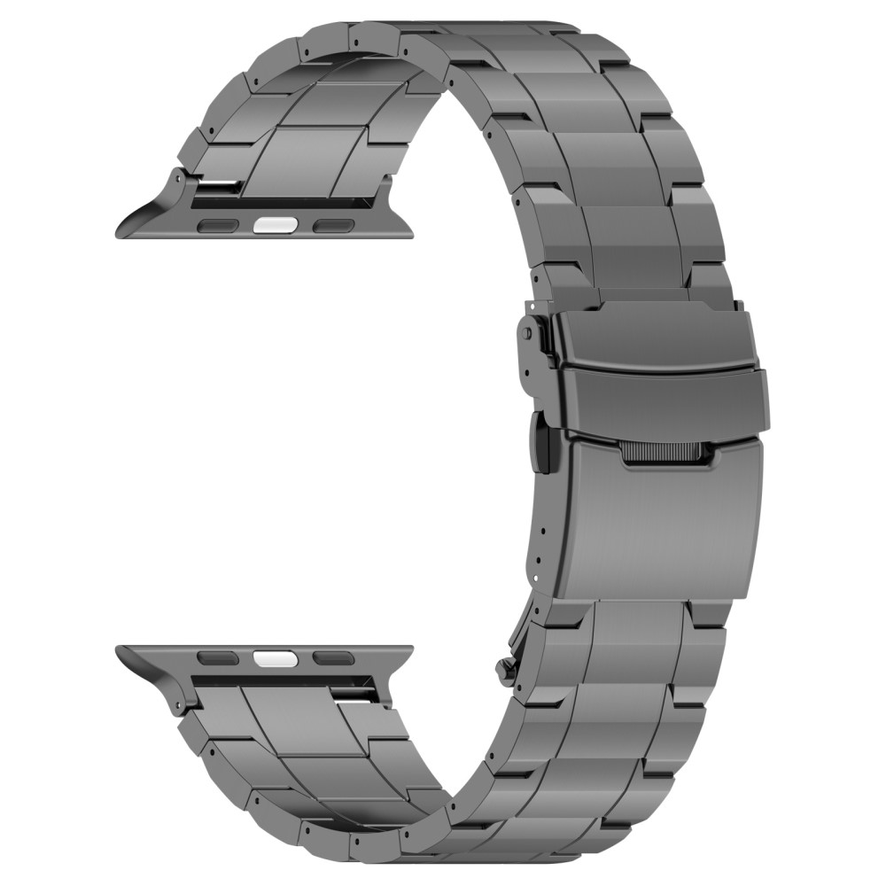  Apple Watch 42/44/45/49 mm Armband Steel Titanium Grå - Teknikhallen.se