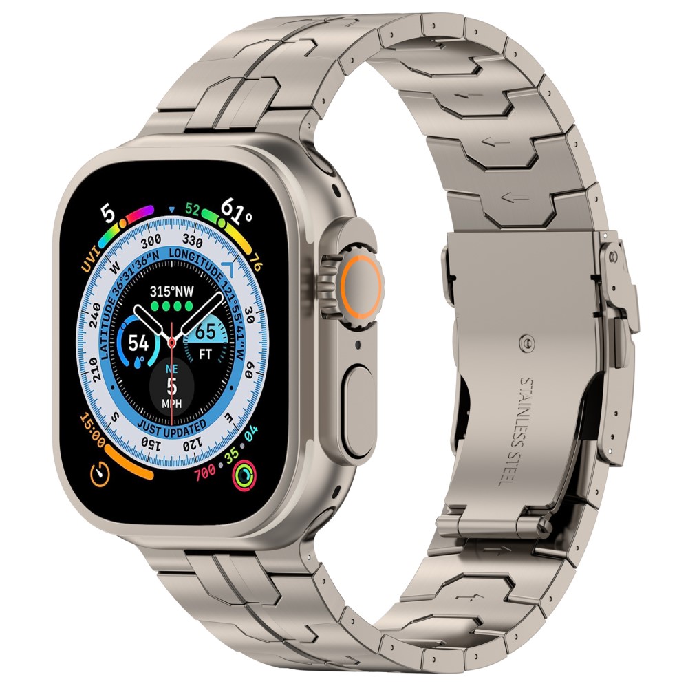  Apple Watch 41/40/38 mm Armband Steel Titanium - Teknikhallen.se