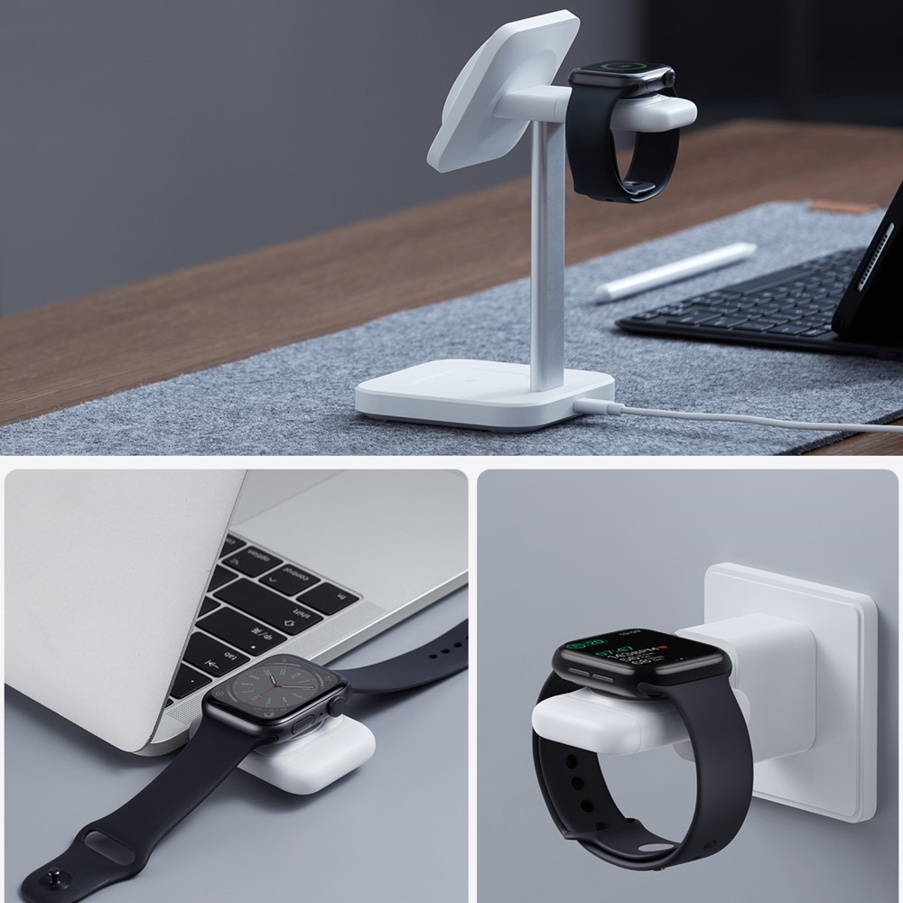 ESR ESR Apple Watch Magnetisk Trådlös Laddning USB-C Vit - Teknikhallen.se