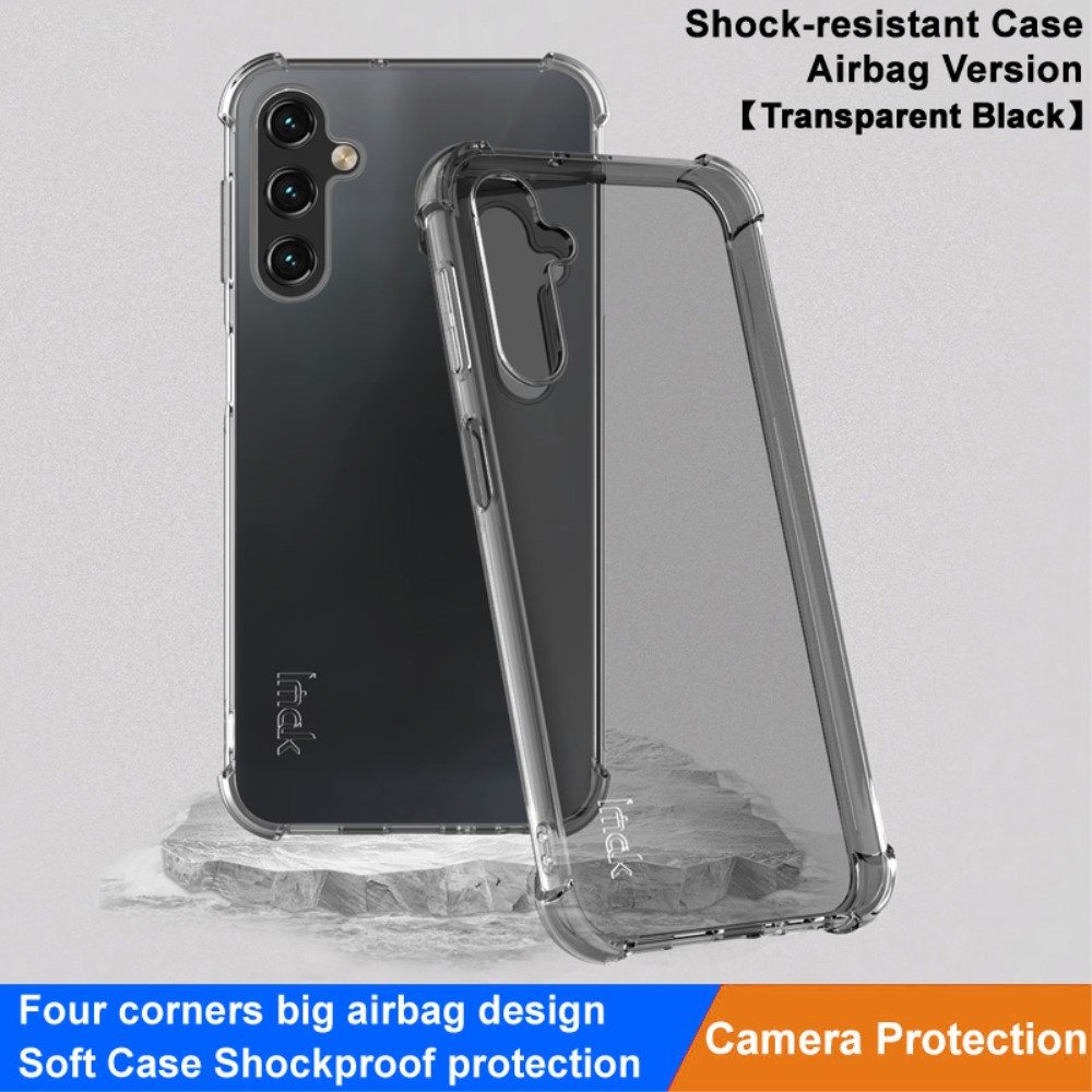 IMAK IMAK Samsung Galaxy A25 5G Skal Shockproof TPU Tonad Svart - Teknikhallen.se