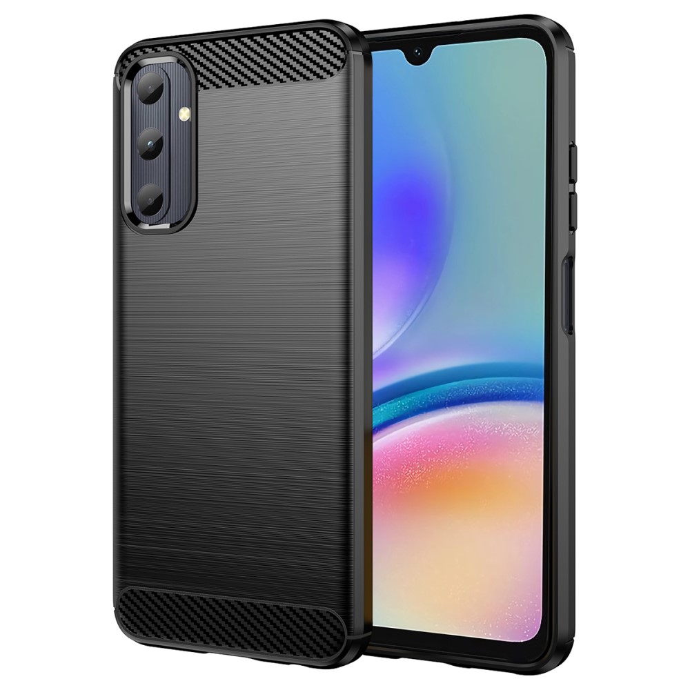  Samsung Galaxy A05s 4G Skal Borstad Stl Textur Svart - Teknikhallen.se