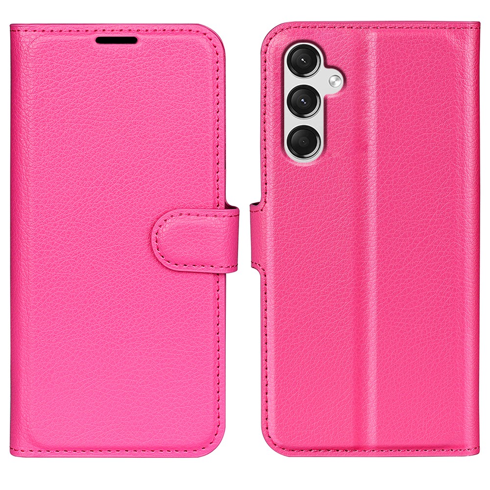  Samsung Galaxy A25 5G Fodral Litchi Lder Rosa - Teknikhallen.se