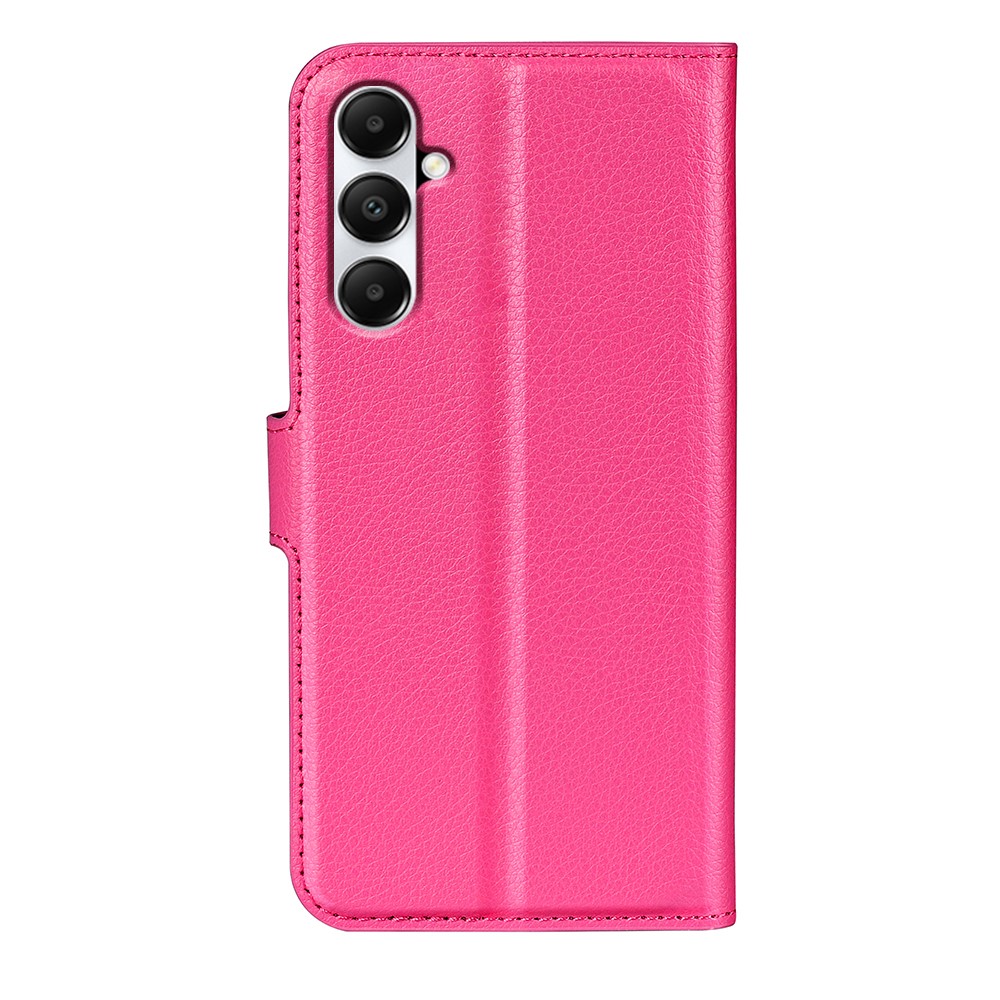  Samsung Galaxy A05s 4G Fodral Litchi Lder Rosa - Teknikhallen.se