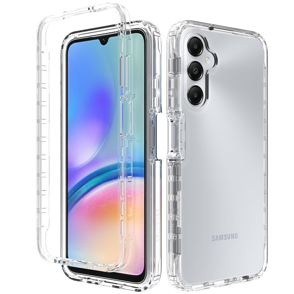  Samsung Galaxy A05s 4G 360° Shockproof Hybrid Skal Transparent - Teknikhallen.se