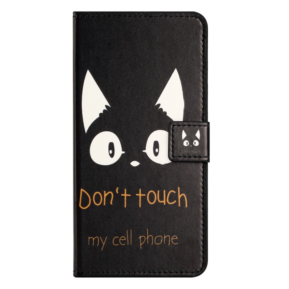  Samsung Galaxy S24 Fodral Med Tryck Dont Touch Katt - Teknikhallen.se