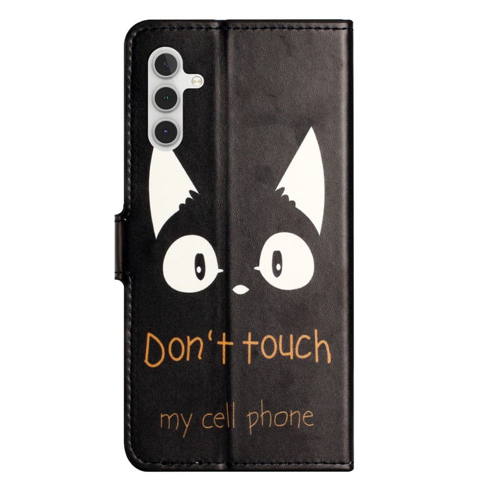  Samsung Galaxy S24 Fodral Med Tryck Dont Touch Katt - Teknikhallen.se