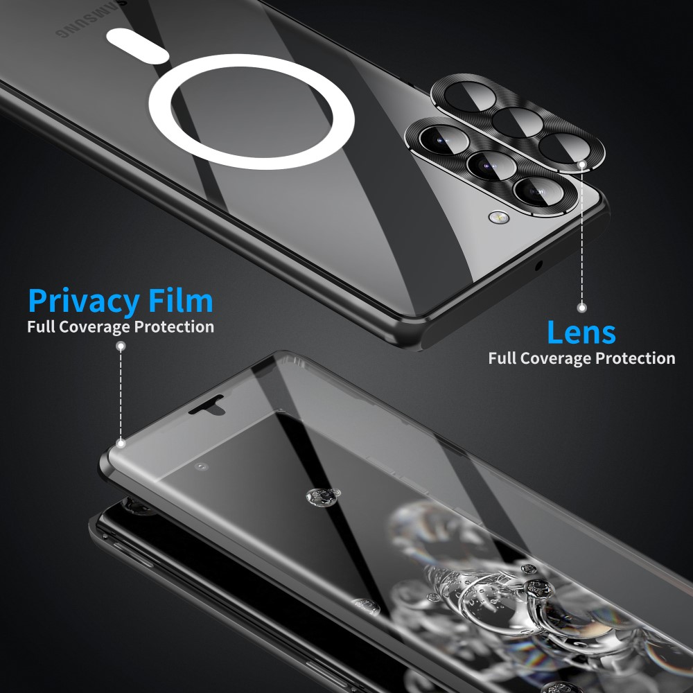 Samsung Galaxy S24 Skal MagSafe 360 Hybrid Hrdat Glas Svart - Teknikhallen.se