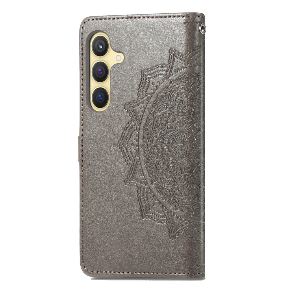  Samsung Galaxy S24 Fodral Mandala Tryck Gr - Teknikhallen.se