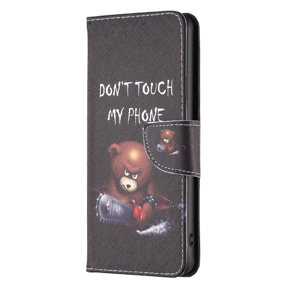  Samsung Galaxy S24 Plus Fodral Med Tryck Dont Touch Bear - Teknikhallen.se