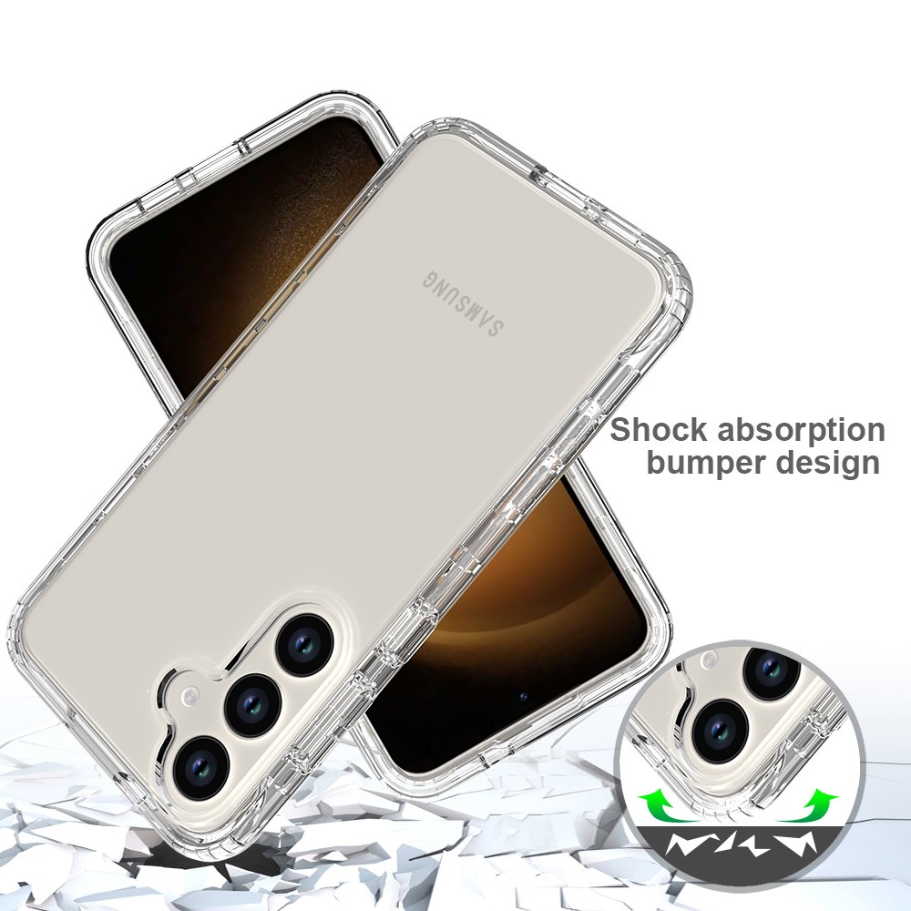  Samsung Galaxy S24 Plus 360 Shockproof Hybrid Skal Transparent - Teknikhallen.se