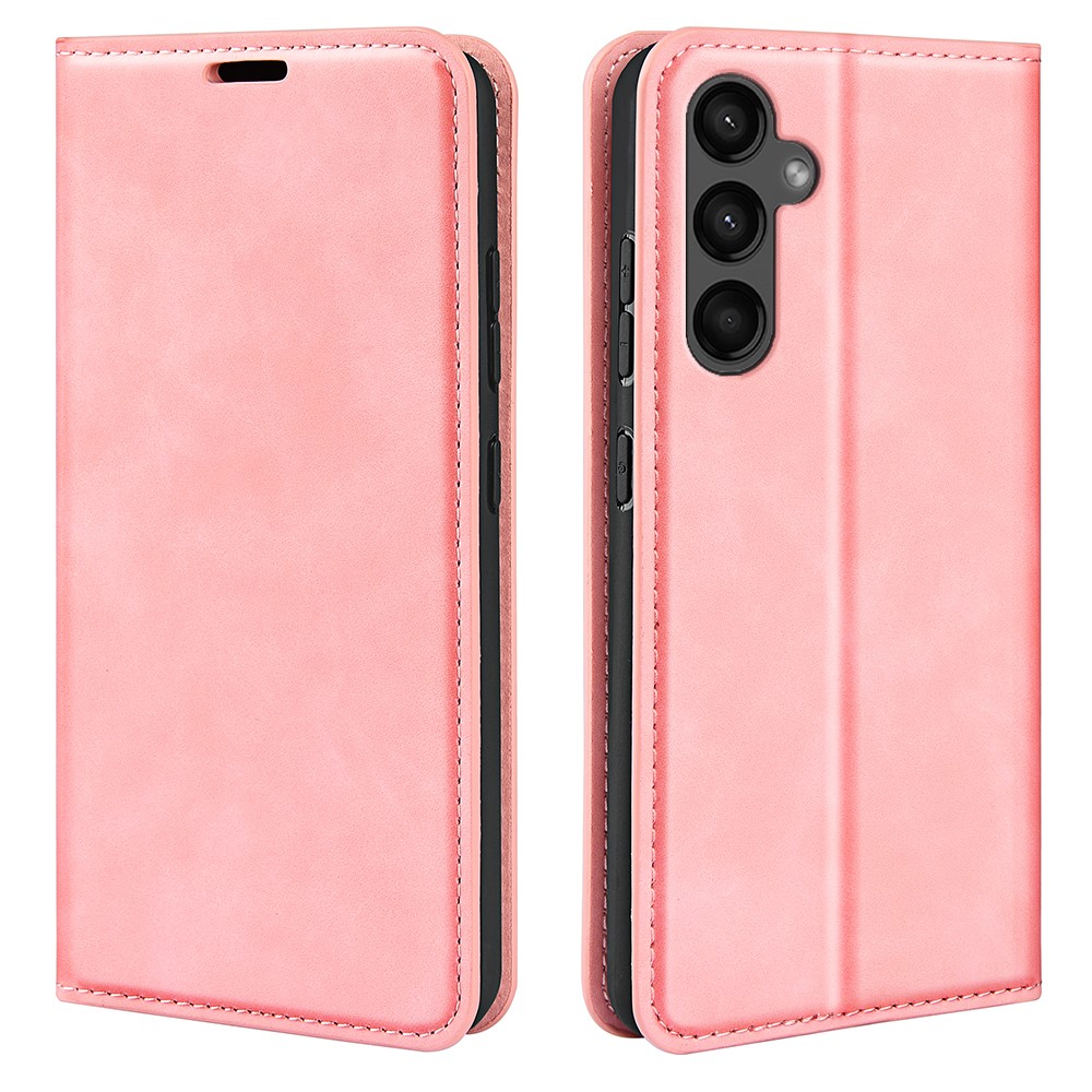  Samsung Galaxy A15 5G Fodral Flip Skin Touch Rosa - Teknikhallen.se