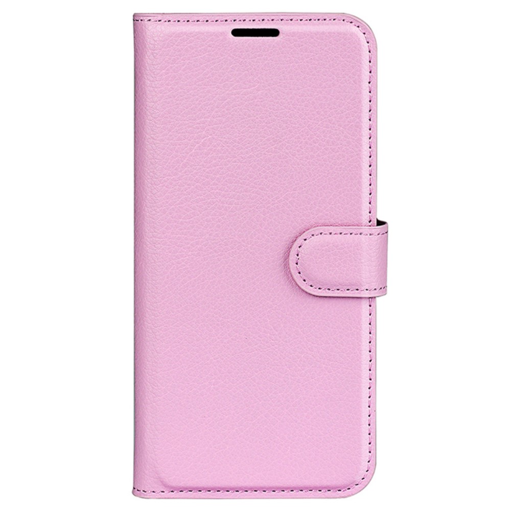  Samsung Galaxy A35 5G Fodral Läder Litchi Ljus Rosa - Teknikhallen.se