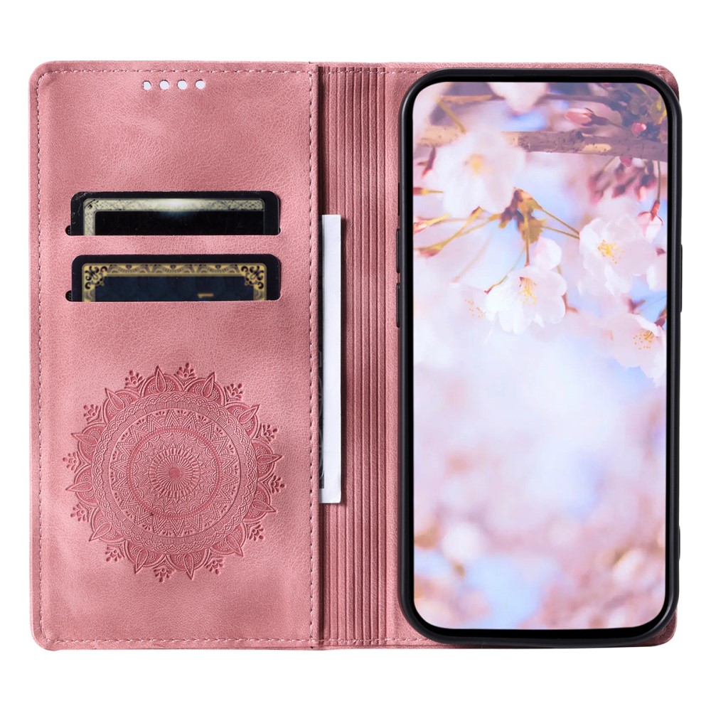  Xiaomi 14 Fodral Mandala Flip Läder Roséguld - Teknikhallen.se