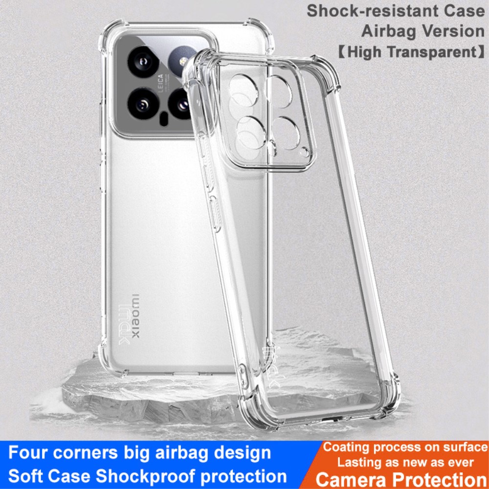 IMAK IMAK Xiaomi 14 Skal Shockproof TPU Transparent - Teknikhallen.se