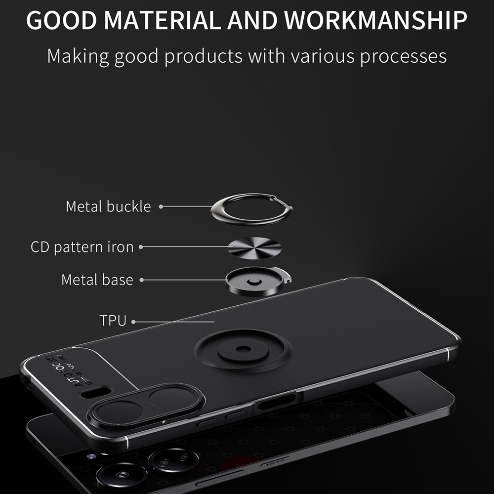  Xiaomi Redmi 13C 4G Skal Ring Svart - Teknikhallen.se