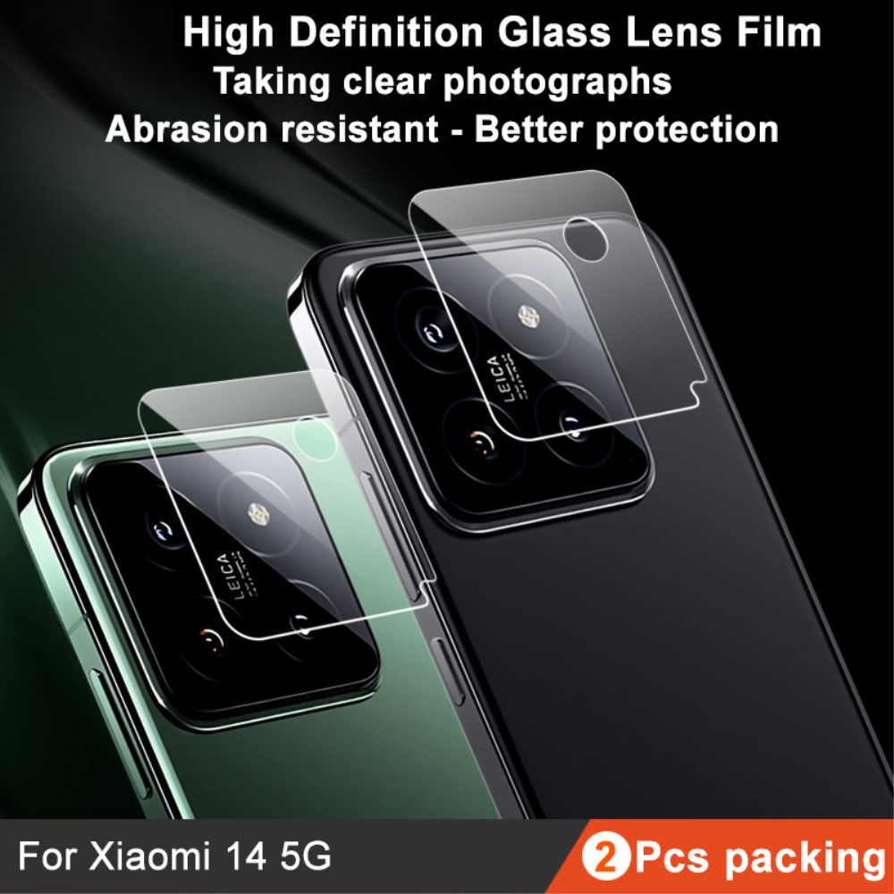 IMAK IMAK Xiaomi 14 2-PACK Linsskydd Härdat Glas - Teknikhallen.se