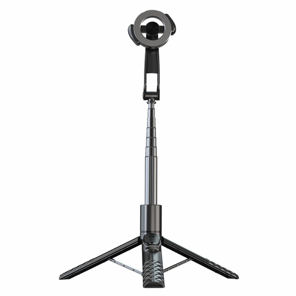  360° MagSafe Tripod Selfie Stick Aluminium 130 cm Svart - Teknikhallen.se