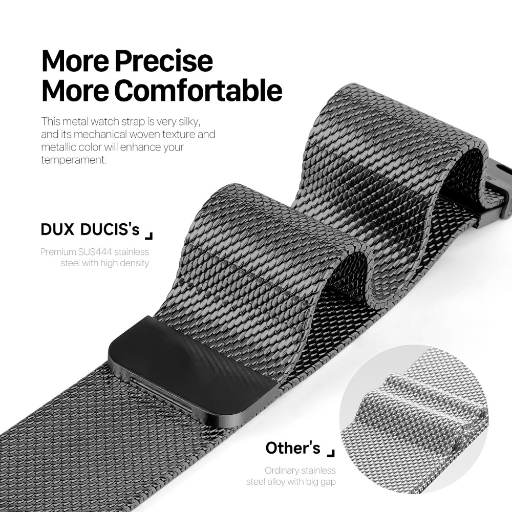 DUX DUCIS DUX DUCIS Apple Watch 42/44/45/49 mm Armband Milanese Pro - Teknikhallen.se