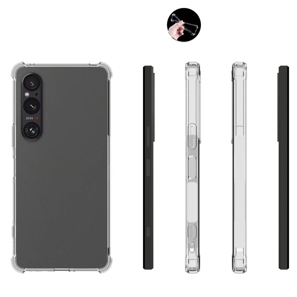  Sony Xperia 1 VI Shockproof TPU Skal Transparent - Teknikhallen.se