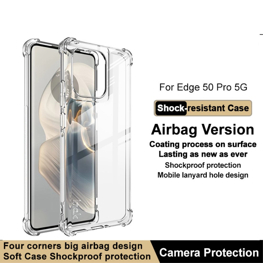 IMAK IMAK Motorola Edge 50 Pro 5G TPU Skal Transparent - Teknikhallen.se