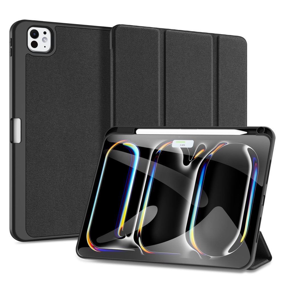 DUX DUCIS DUX DUCIS iPad Pro 11 2024 DOMO Series Tri-Fold Fodral Svart - Teknikhallen.se