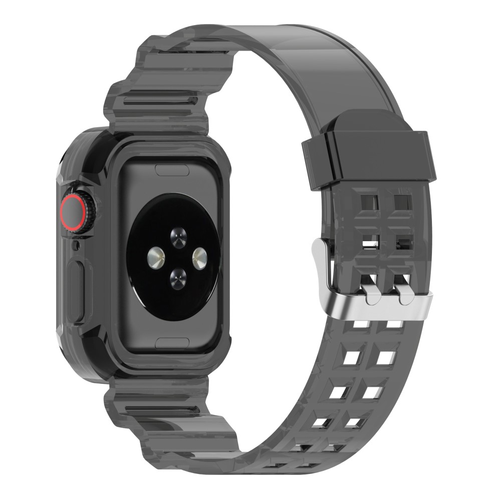  Apple Watch 38/40/41mm Kristall Skal/Armband Tonad Svart - Teknikhallen.se