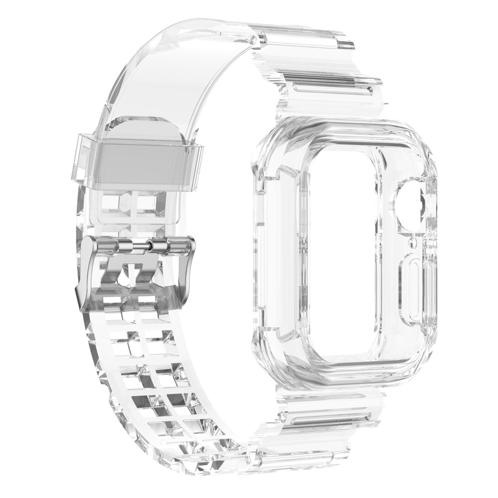  Apple Watch 38/40/41mm Kristall Skal/Armband Transparent - Teknikhallen.se