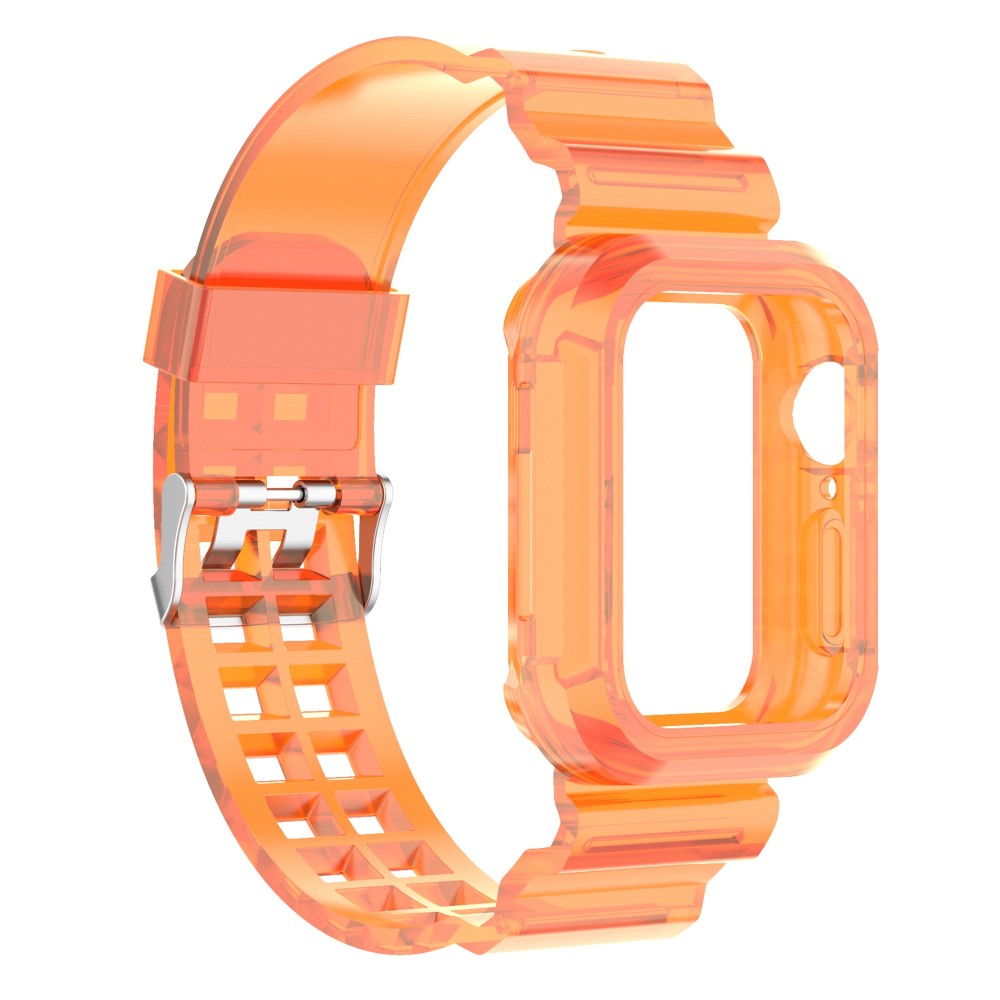  Apple Watch 38/40/41mm Kristall Skal/Armband Orange - Teknikhallen.se