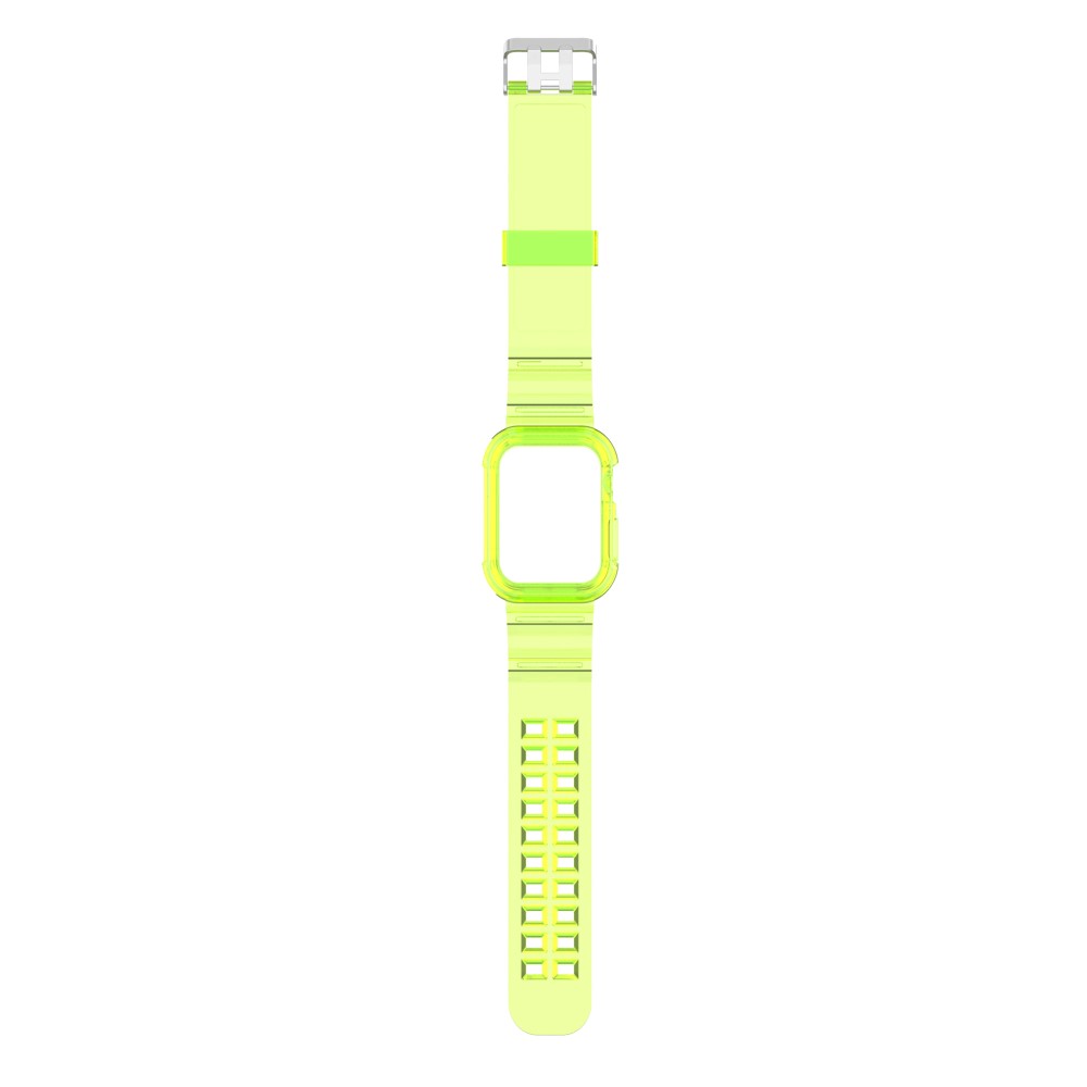  Apple Watch 38/40/41mm Kristall Skal/Armband Neon Gul - Teknikhallen.se