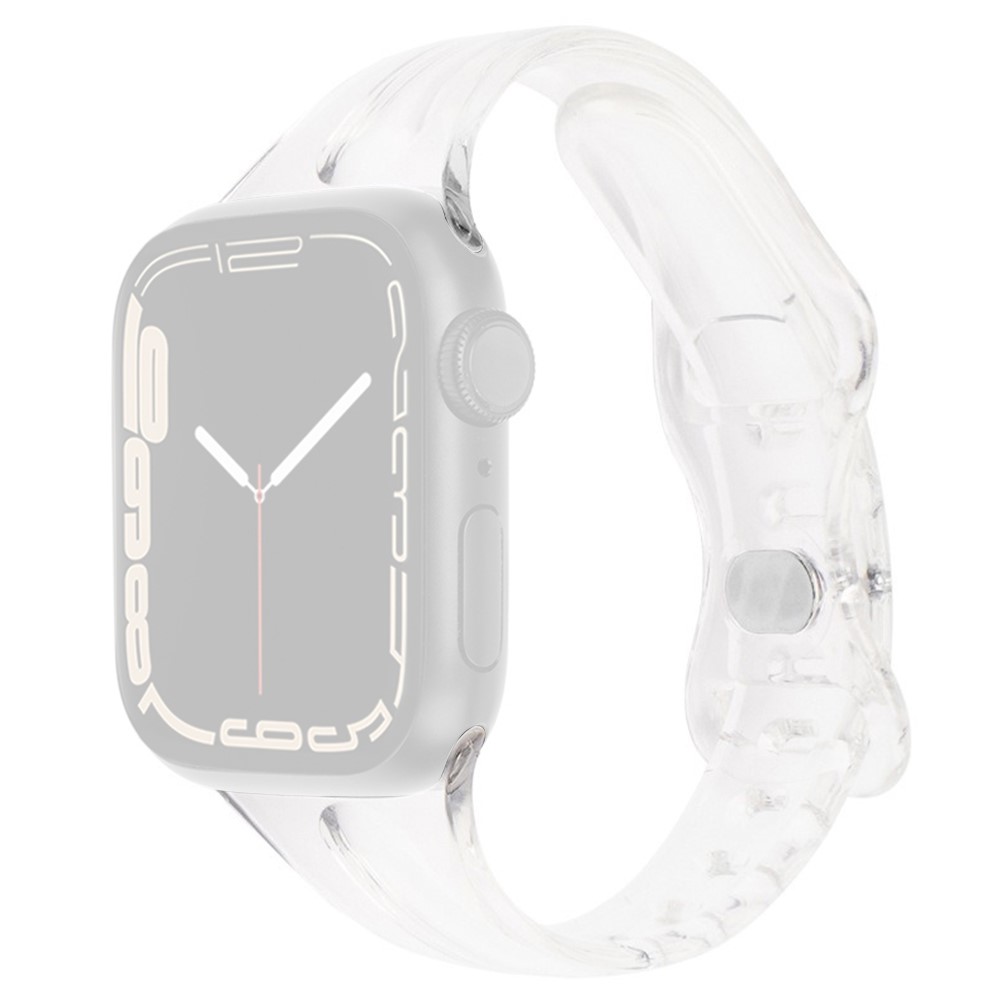  Apple Watch 38/40/41mm CrystalFlex TPU Armband Transparent - Teknikhallen.se