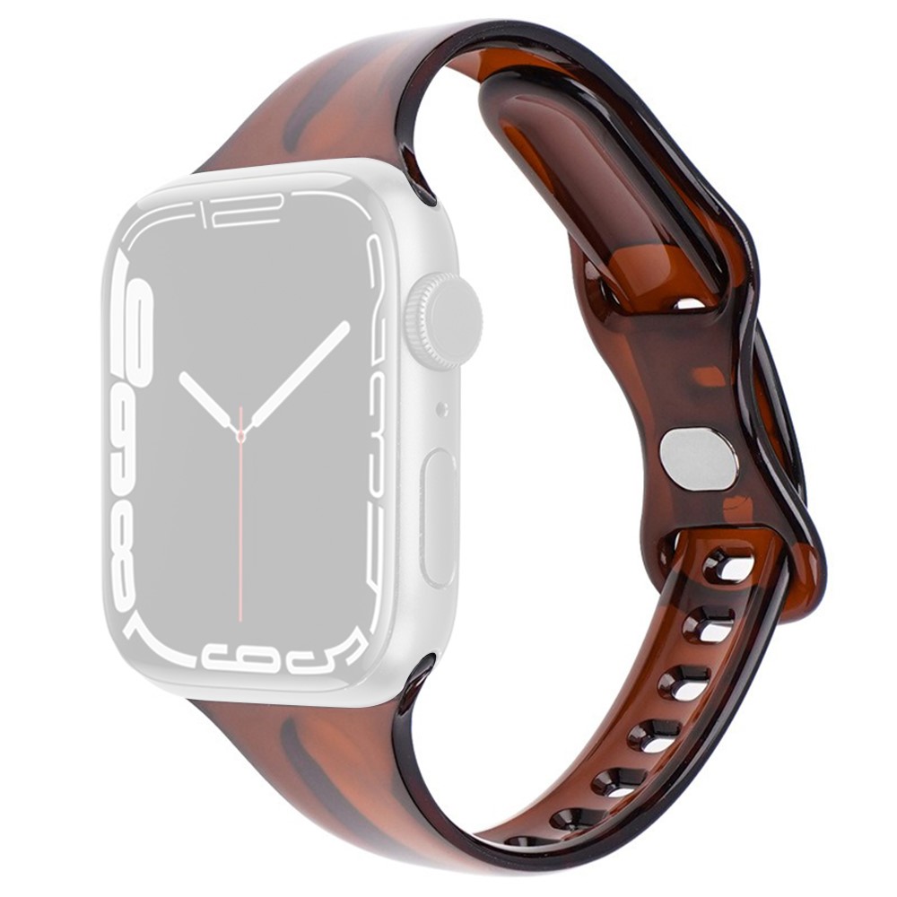  Apple Watch 38/40/41mm CrystalFlex TPU Armband Brun - Teknikhallen.se