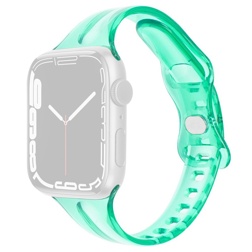  Apple Watch 38/40/41mm CrystalFlex TPU Armband Grn - Teknikhallen.se