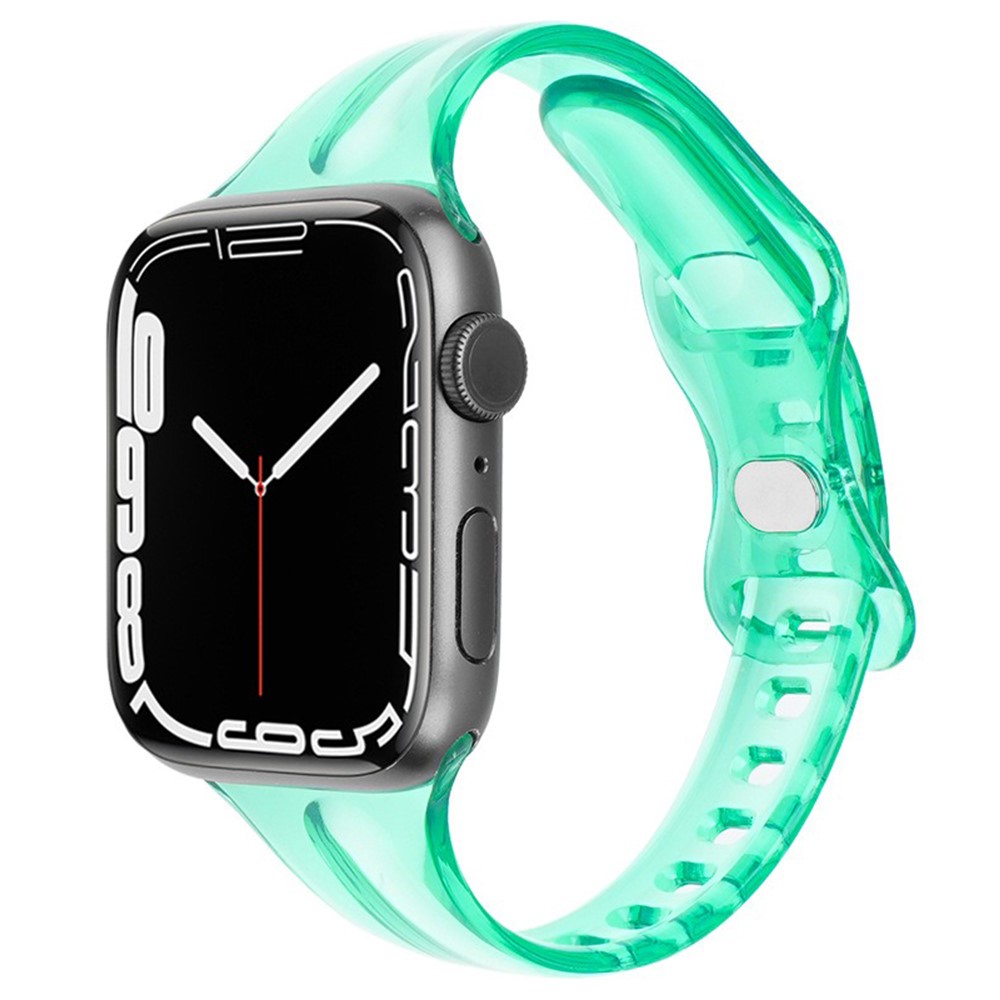  Apple Watch 38/40/41mm CrystalFlex TPU Armband Grn - Teknikhallen.se