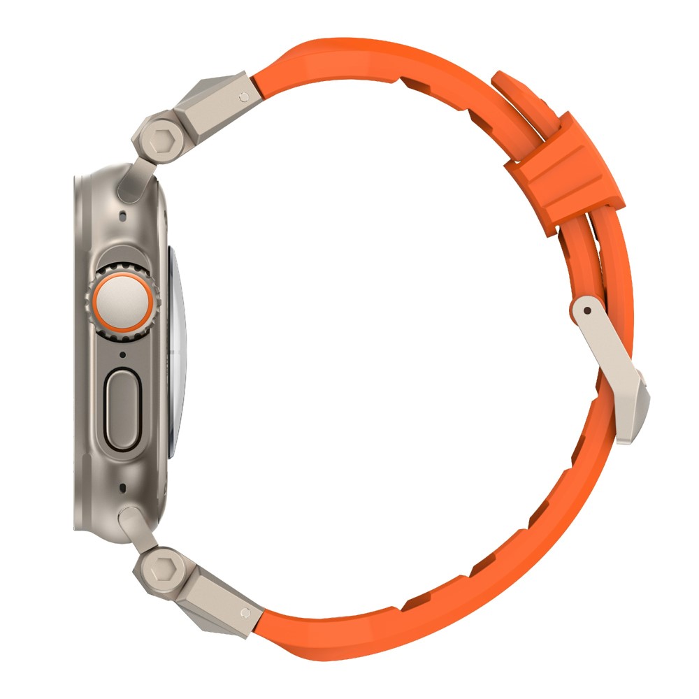  Apple Watch 42/44/45/49mm RobustFit Armband Orange - Teknikhallen.se