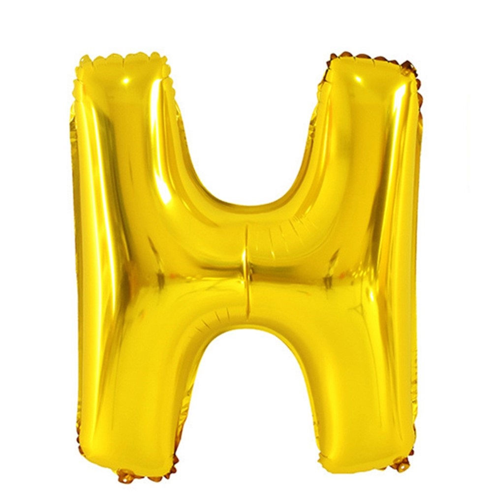  Bokstavsballong H 70 cm Guld - Teknikhallen.se