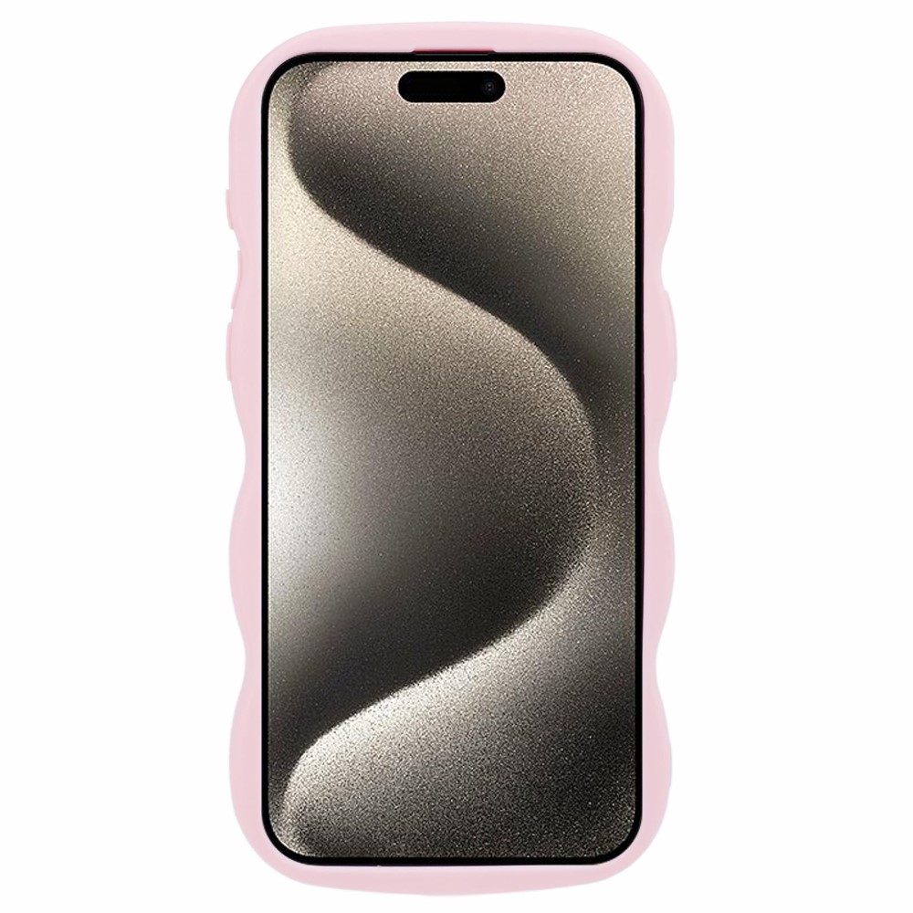  iPhone 12 Pro Max Mobilskal Wavy Ljus Rosa - Teknikhallen.se