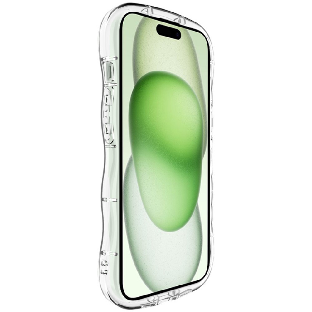 IMAK IMAK iPhone 15 Skal Wavy TPU Skal Transparent - Teknikhallen.se